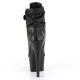 Bottines plateforme noir mat vues de face