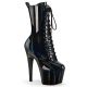 Bottines noires vernies holographique