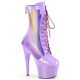 Bottines violettes plateformes et transparente adore