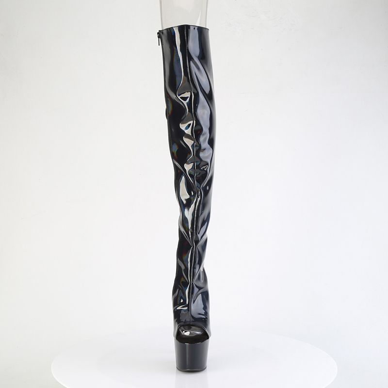 Cuissardes Holographiques Lacet Talon Plateforme 17 cm exclusif