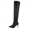 Bottes genouillères noires talon fin