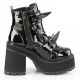 Bottines assault-72 noires vernies