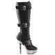 Bottes gothiques talon doight cuir vegan