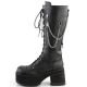 bottes talon épais en cuir noir ranger-303