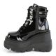 Bottine neww wave talon plateau noir