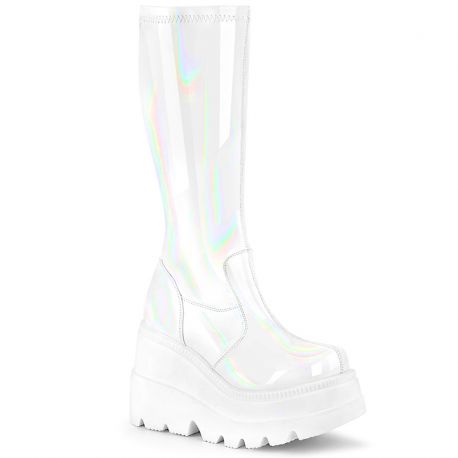 Botte cyber coloris blans hologramm