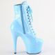 Bottine pleaser bleu pastel talon plateforme