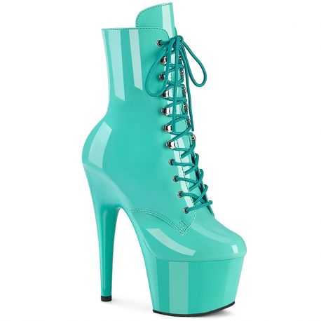 Bottine turquoise à laçet adore petit prix