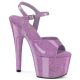 Sandales couleur lilas haut talon