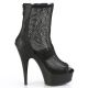 Bottines plateforme résille noire delight