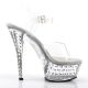 Chaussure pole dance en strass talon haut