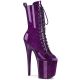Bottine d'été ouvert violette vernis