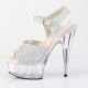 sandale striptease paillettes hauts talons