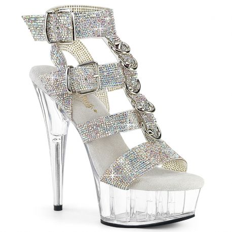 Chaussures sandales originales en strass talon haut