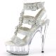 Sandales plateformes originales en strass talon haut