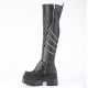 Botte haute cuir végan pour femme