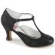 Escarpins d'Orsay noirs petit talon