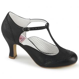 Escarpins d'Orsay noirs petit talon
