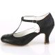 Escarpins femmes style vintage noir