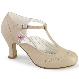 Chaussures à petit talon escarpins d'Orsay coloris caramel flapper-26