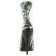Bottes courtes en latex zébré