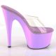 Mules plateforme femme, coloris lavande. Chaussures été tendance.