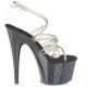 sandales plateforme noires, chaussures femme, sexy, Pleasere