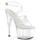 sandales plateforme transparentes, chaussures été, grandes tailles, Pleaser
