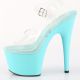 Sandales transparentes à plateforme turquoise Pleaser Adore-708 sandales_transparentes plateforme_turquoise chaussures_femme sex