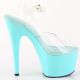 Sandale turquoise et transparenteSandales transparentes à plateforme turquoise Pleaser Adore-708 sandales_transparentes platefor