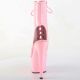 Bottines bout ouvert rose - plateforme XXL, laçage sexy - idéales pour le pole dance.