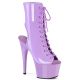 Bottines bout ouvert lavande - couleur pastel, plateforme confortable - pour un style original.