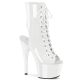 Bottines bout ouvert blanches - talon haut, plateforme - parfaites pour vos soirées.