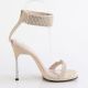 sandale nu-pieds mariage talon métallique