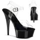Sandales transparentes Pleaser, vue de face captiva-608