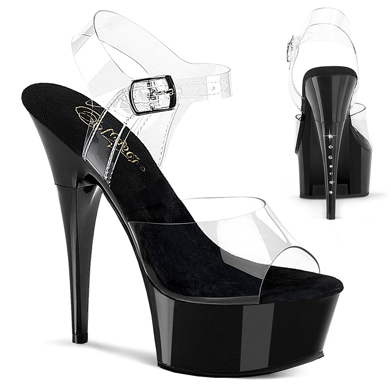 Sandale pole dance transparente - Pointure : 41 - Pleaser - Modalova