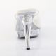 Mules transparentes femme avec talon fin et strass COCKTAIL-501RSI