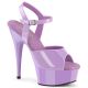 Sandales plateforme lavande Pleaser vue de dessus