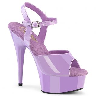 Sandales plateforme lavande Pleaser vue de dessus