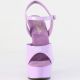 Sandales plateforme lavande Pleaser vue de dessus