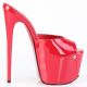 mules rouges vernies Pleaser JUBILANT-01