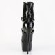Bottines femme plateforme vernies noires Pleaser, JUBILANT-1011