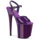 Sandales femme Pleaser vernies violet, plateforme XXL