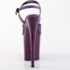 Sandales femme Pleaser vernies violet, plateforme XXL