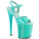 Sandale talon plateau de 20 cm turquoise FLAMINGO-809