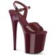 Sandales femme Pleaser vernies violet, plateforme XXL