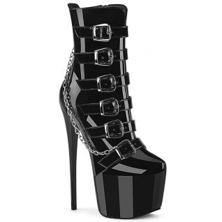 Bottines femme Pleaser noires vernies JUBILANT-1015