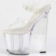 Sandale transparente Pleaser, AMAZE-808, talon 20cm, plateforme 9cm