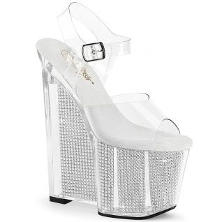 Sandale transparente Pleaser avec plateforme AMAZE-808SRS