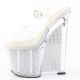 Sandale transparente Pleaser avec plateforme AMAZE-808SRS